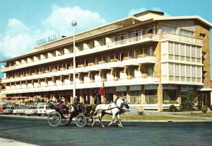 Vintage Postcard Baia Hotel Swimming Pool Vacation Spot Cascais Portugal