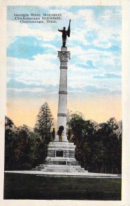 c.'16,  Civil War, Georgia State Monument, Chattanooga,Tn,Old Postcard
