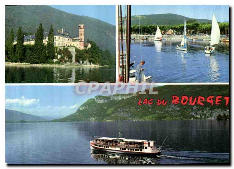 Postcard Modern Lake Bourget