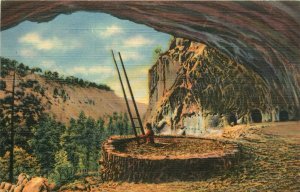 Ancient Cliff Dwellers, Ceremonial Cave Rito De Los Frijoles NM Vtg Postcard