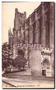 Old Postcard The Cathedral of Albi Entree