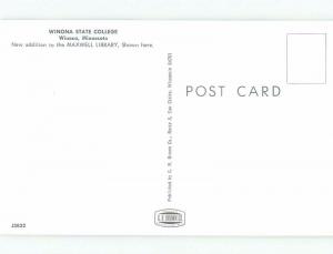 Unused Pre-1980 Winona State College - Winona Minnesota MN E1408