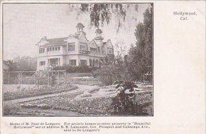 California Hollywood Home Of M Paul De Longpre