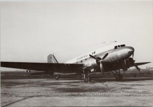 Sabena Douglas DC-3C Airplane Belgian Airlines Litho Continental Postcard C10