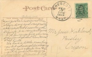 Walla Walla Washington  State Penitentiary & Grounds 1909 Postcard Used