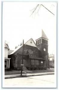 Cedartown Georgia GA RPPC Photo Postcard Presbyterian Church Building c1950's