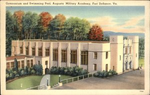 Fort Defiance Virginia Augusta Military Academy c1930-50s Vintage Postcard