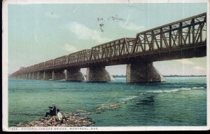 Quebec MONTREAL Victoria Jubilee Bridge - pm1917 - Divided Back