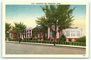 Postcard TN Kingsport the Kingsport Inn Vintage Linen  C14