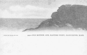 Old Mother Ann Rock Eastern Point Gloucester Massachusetts 1905c postcard