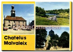 Postcard Modern CHATELUS-MALVALEIX town Tang plum church