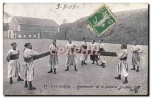 Old Postcard Militaria At the Adjustment barracks Zouaves belt