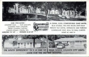 Atlanta Georgia Farmhouse Restaurant Motel US 41 19 Roadside 1950s Postcard
