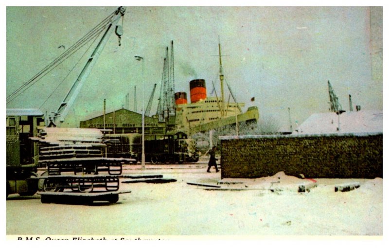 R.M.S. Queen Elizabeth at Southampton