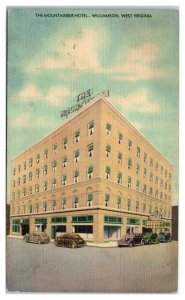 The Mountaineer Hotel, Williamson, WV Postcard *6V(4)34