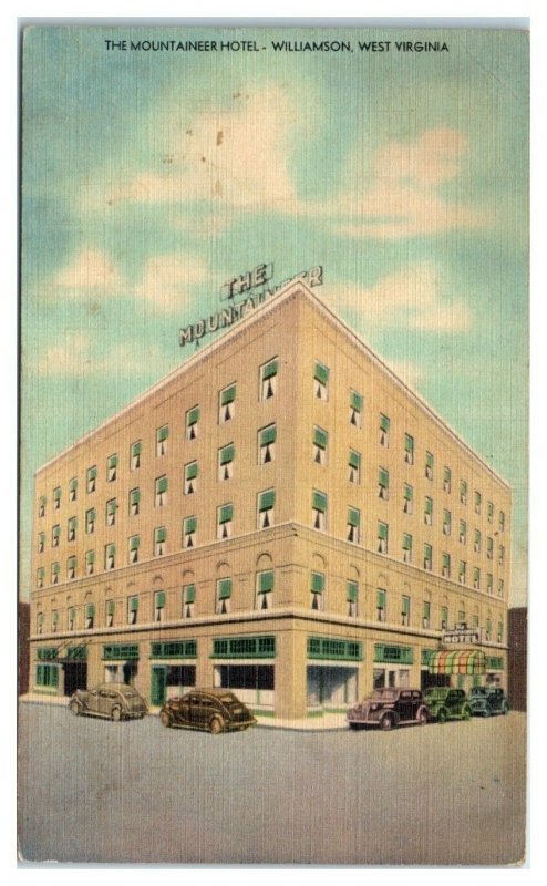 The Mountaineer Hotel, Williamson, WV Postcard *6V(4)34