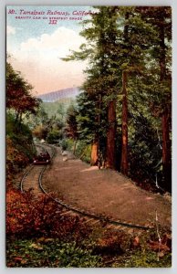 Mt Tamalpais Railway California Gravity Car On Steepest Grade Postcard X22