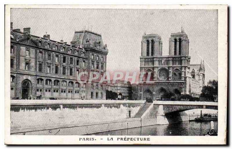 Paris Old Postcard the Prefecture
