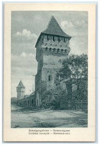 c1930's Fortification Towers Hermannstadt Sibiu Romania Vintage Postcard