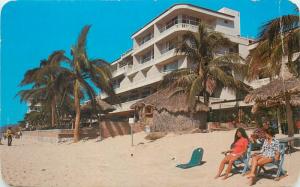 The pretty beach at the hotel Playa Mazatlan Sinaloa Mexico