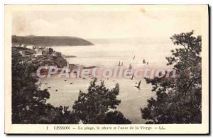 Postcard Old CESSON lighthouse beach