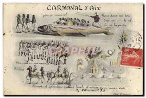 Old Postcard Carnival & # 39Aix Aix en Provence Fish