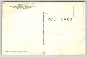 Baraboo, Wisconsin - Devil's Lake - Water Skiing  - Postcard