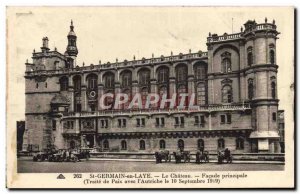 Old Postcard Saint Germain en Laye Le Chateau Main Facade