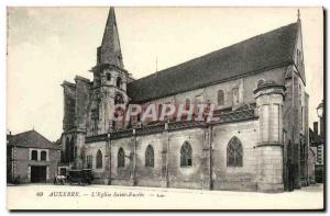 Old Postcard Auxerre L & # 39Eglise Saint Eusebe