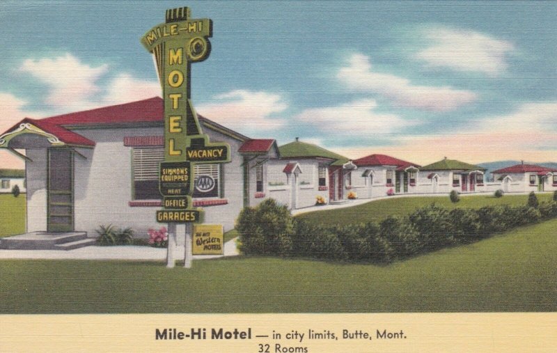 Montana Butte Mile-Hi Motel sk2047