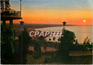 Postcard Modern Riviera Adriatica sundown gabicce up by night