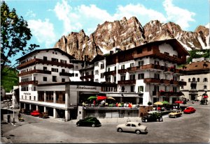Postcard Italy Veneto Cortina d'Ampezzo Hotel de la Poste