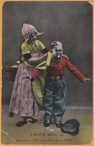 Vintage Dutch Children A Dutch Idyll (4) Grechen- Eh! You dirty poy, Hans-1909