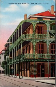 Lacework in Iron Royal St. New Orleans LA Postcard PC335
