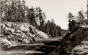 Highway #11 Northern Ontario Unused MacLean Real Photo Postcard F94