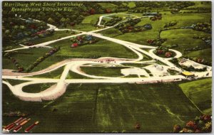 Harrisburg West Shore Interchange Pennsylvania Turnpike Route 122  Postcard