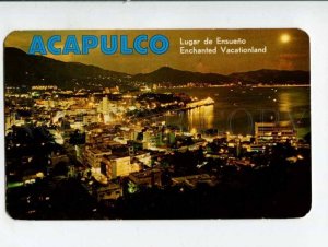 401416 MEXICO Acapulco night views Old postcard