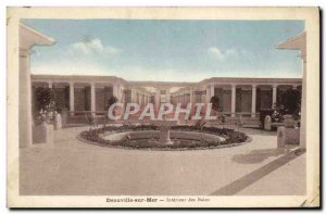 Old Postcard Deauville sur Mer Interior Baths