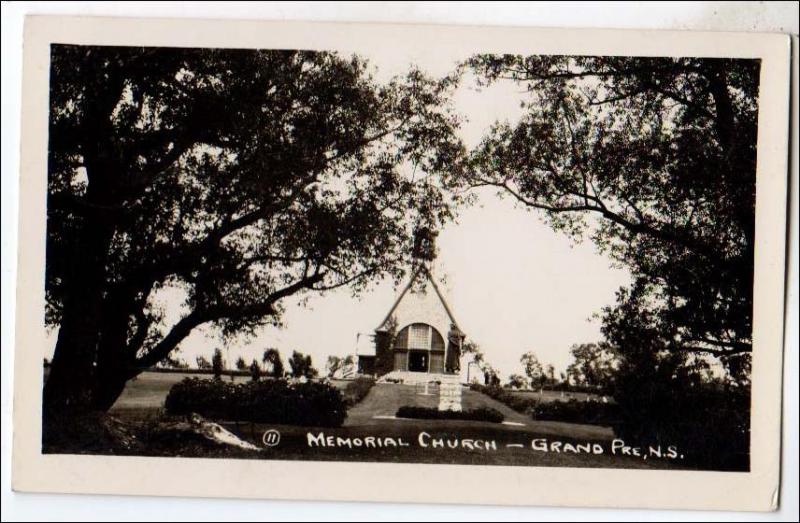 Canada - RPPC, Memorial Church, Grand Pre, NS