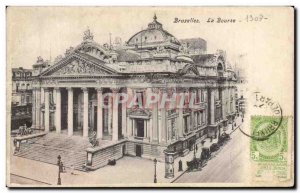 Old Postcard The Brussels stock exchange