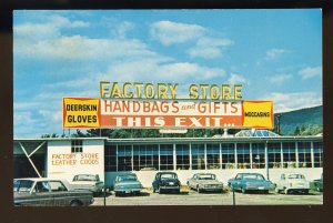 Brattleboro, Vermont/VT Postcard, Factory Store Gift Shop, Route 5, Corvair