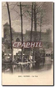 Old Postcard Glass Val