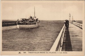 CPA TROUVILLE-sur-MER Les Jetees (1250460)