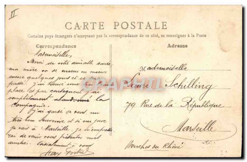 Old Postcard Bordeaux Customs Customs and south quays