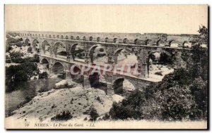 Old Postcard Nimes Pont du Gard