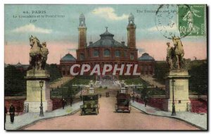 Old Postcard Paris Trocadero and the bridge & # 39iena