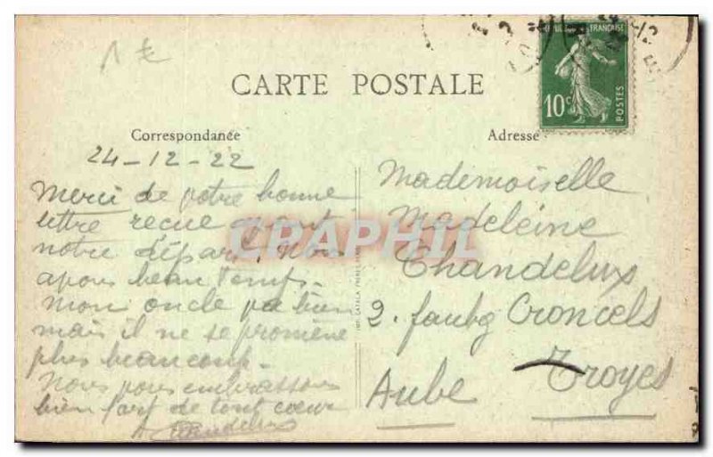 Postcard Old Lyon Le Coteau de Fourviere and Saone