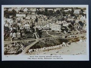 Devon BUDLEIGH SALTERTON The Rolle Hotel Aerial View - Old RP Postcard