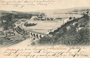 ARNSBERG GERMANY~BLICK vom SCHLOSSBERG~1904 PHOTO POSTCARD