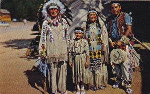 Indian Chief Running Horse and Family